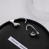 Diseño Simple Estilo Frío Geométrico con Diamantes Incrustados y Perlas Clip para Hueso de la Oreja Lazo Amor Accesorios para la Oreja Aretes para Mujer