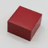 Caja de Relojes Cuadrada de Imitación de Cuero con Patrón de Lichi y Tapa abatible, Caja de Regalo, Empaque de Lujo para Relojes, Caja Decorativa de Almacenamiento para Relojes