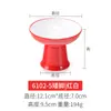 Vajilla de Melamina Estilo Japonés Tazón Alto Imitación Porcelana Plato Creativo para Frutas Plato para Té Bocadillos Pasteles Plato para Postres Bocadillos Comercial