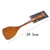 Espátula para Cocinar, Espátula de Madera para Arroz con Mango Largo, Espátula Gruesa de Acero Inoxidable para Freír, Espumadera, Utensilios de Cocina para el Hogar al por Mayor