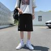 Pantalones cortos deportivos a rayas para hombre, estilo Hong Kong, holgados, de marca de moda, para estudiantes, informales, combinables, para exteriores, de verano