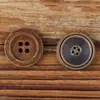Botões Naturais de Chifre com Acabamento Envelhecido para Casacos, Ternos, Calças, Botões Decorativos para Jaquetas e Cardigãs