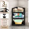 Prateleira de armazenamento de banheiro multicamadas de piso, prateleira de armazenamento triangular para uso doméstico, prateleira de canto para banheiro