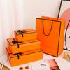Packfancy Laranja Caixa de Presente Acompanhante de Casamento Personalizada Caixa de Embalagem para Presente de Aniversário Caixa de Armazenamento de Presente Personalizável