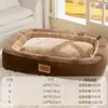 Jaula Grande para Perro, Jaula Oval Extra Grande, para Perros Medianos y Grandes Golden Retriever Labrador, Colchoneta para Perro, Jaula para Gato, Jaula para Mascota de Otoño e Invierno