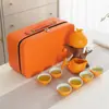 Yuerui Buena Suerte Juego de Té Automático de Viaje Souvenir de Empresa Regalo Práctico Regalo de Año Nuevo