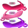 Vibrador de Massagem Elétrica Jiuai Vestível Invisível Frequência Variável Pistola Dispositivo de Masturbação Feminina Brinquedo Sexual Ferramenta Sexual