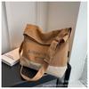 Bolso de Hombro de Lona para Mujer, Gran Capacidad, Nuevo Estilo de Moda 2026, Elegante Bolso Cruzado Color-Blocking, Popular Bolso Tote para el Trabajo