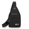 Bolso de Pecho de Moda Tendencia Nuevo Bolso de Hombro Versátil Casual para Hombre Portátil al Aire Libre Deportes Ciclismo Viaje Bolso Cruzado