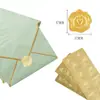 Pegatinas de corazón de oro más vendidas con textura en relieve para invitaciones de fiesta, tarjetas de felicitación, pegatinas decorativas, sellos adhesivos para sobres
