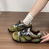 Zapatillas de Entrenamiento Alemanas Retro de Dedo Gordo Feo-Bonito para Mujer, Zapatillas Casuales de Malla Transpirable de Bloques de Color para Verano, Zapatos de Senderismo para Exteriores de Suela Gruesa y Suela Blanda