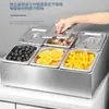 Caja de Condimentos, Frasco de Condimentos Comercial, Caja de Ingredientes para Restaurante, Caja Pequeña de Ingredientes, Estante Combinado de Condimentos Autoservicio para Hot Pot, Recipiente para Porciones