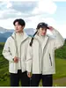 Chaqueta de Trekking Rígida GBT32614 Estándar Nacional para Hombres y Mujeres, Abrigo Tres en Uno a Prueba de Viento e Impermeable para Exteriores, Ropa para Montañismo y Esquí
