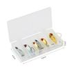 Seis Gatos Señuelos de Pesca Vib Set Anzuelo Simple de Metal Lentejuela Mini Capa de Natación Completa Cebo Falso Vibratorio Boca Levantada Micro Cebo