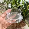 Comedero bebedero para hámster tazón para comer suministros transparentes plástico acrílico pájaro rutina pollo agua de bebida transfronterizo