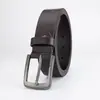 Cinto de Couro Versátil para Homens de Meia-idade e Jovens, Resistente ao Desgaste, Durável, com Fivela, para Moda Business