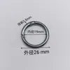 Anillo de Resorte de Aleación de Zinc Spot Llavero Hebilla de Resorte Anillo Abierto Redondo de Metal Hebilla para Correa de Joyería Bolsa
