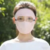 Máscara de seda gelada com proteção UV facial completa para procedimentos médicos e cosméticos, novo modelo 2026 facekini máscara de proteção solar para mulheres