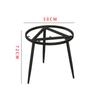 Suporte de Pé de Mesa Redondo de Ferro e Metal para Varanda Mesa de Chá Pé de Sofá Combinação de Placa de Rocha Mesa de Café Mesa Lateral Suporte de Pé