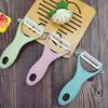 Pelador de frutas y verduras de cerámica, cuchillo para pelar melones, cocina saludable, suministros creativos para el hogar al por mayor