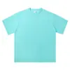 Camiseta de Manga Curta 100% Algodão Puro para Homem, Branca Pura Estampada Tendência Manga Meia-Manga Camisa Básica, Top Casual Soltinho de Verão Ins