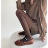 2024 Novo amor retrô tridimensional vertical jacquard emagrecendo meias de fundo primavera e outono feminino de cor sólida meias de personalidade de nicho