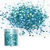Polvo brillante para decoración de uñas con láser, 16 colores, combinación de purpurina, lentejuelas para decoración de uñas, manualidades DIY, arenas movedizas, cáñamo fluido