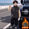 Chaleco de Algodón para Niños Otoño Invierno 2026 Nuevo Estilo Chaleco de Invierno Fresco y Guapo para Bebés Ropa Exterior Chaleco Cálido Engrosado