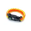 Pulsera de Supervivencia de Emergencia Pulsera de Paracord al Aire Libre Brújula Flint Silbato Cinco en Uno Multiusos Escape Supervivencia