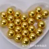 Brincos redondos de imitação de cristal Shijia austríaco imitação de pérolas artesanais soltas com meio furo pingente grampo de cabelo material