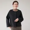 Abrigo de lana de cachemir de doble cara directo de fábrica para mujer, cárdigan corto de lana cálido retro casual para otoño e invierno