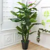 Qin Ye Rong Planta Fotográfica en Maceta Hotel Planta Verde Falsa Biónica Decoración de Sala de Estar Árbol Falso de Pie Flor Falsa Puerta