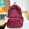 Mochila de Ombro Duplo Estilo Japonês Estilo Ins Mochila de Estudante Grande Capacidade Alta Aparência Mochila de Ombro Duplo Mochila Escolar para Alunos do Ensino Fundamental e Médio