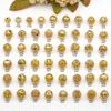 Cuentas Sueltas de Bola de Oro Antiguo de 8 mm Cuentas de Transferencia Accesorios para Pulsera DIY Pulsera con Cuentas Accesorios de Cuentas Espaciadoras Recortadas Antiguas
