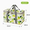 Bolsa de Picnic Portátil para Exteriores, Bolsa Térmica Engrosada para Oficinistas y Estudiantes, Bolsa de Almacenamiento Portátil de Gran Capacidad Estilo Americano para Acampar
