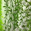 Amazon simulación pared de plantas verdes colgante hoja de sauce colgante tira de sauce río cruzado Dragón techo ratán ingeniería decoración set de pared de plantas