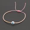 Ins Nicho Estilo Étnico Europeu e Americano Vidro Olhos Azuis da Sorte Miçangas Trançadas Miçangas de Arroz Miiyuki Pulseira Pequena para Mulheres