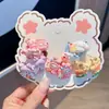 Bonita banda elástica de goma con dibujos animados para niñas, banda para el pelo para el pulgar, cuerda para el pelo para niñas, cuerda para el pelo, accesorios para el cabello
