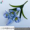 Tulipa Flor de Três Pétalas Duas Folhas Tulipa Florindo Cinco Flores Decoração de Sala de Estar em Casa Flor Artificial Flor de Casamento Obra de Arte Flor de Seda
