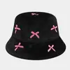Sombrero de Cubo de Felpa Resistente con Lazo Fresco y Femenino Estilo Japonés para Mujer, Sombrero de Pescador Cálido de Moda Callejera para Otoño e Invierno