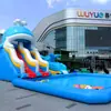 Famoso en Internet Grosor y Resistencia al Desgaste Ballena Inflable Tobogán de Agua al Aire Libre Parque Acuático Móvil Tobogán de Agua Equipo para Piscina