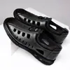 Zapatos de Cuero Calados para Hombre, Zapatos de Cuero Transpirables para Verano, Zapatos Slip-On Frescos de Punta Redonda y Suela Fina, Zapatos Ligeros para Conducir para Hombre