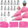 Venta al por mayor de fábrica en stock Juego de 36 boquillas para decorar pasteles, bolsa para decorar crema, herramientas para decoración de pasteles