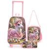 Nuevo Set de Bolso con Ruedas Transfronterizo para Niños, Maleta con Ruedas para Niños que se Puede Usar como Mochila, Personalizable y al por Mayor