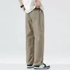Pantalones largos casuales ligeros de verano transfronterizos 2026, pantalones de seda helada de secado rápido, pantalones deportivos casuales para hombre de corte recto ancho y ajuste holgado