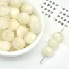 Cuentas de Resina con Forma de Manzana Chapadas en Oro, Hilo con Agujeros para Ensartar, Cuentas Sueltas para Pulseras, Collares, Cadenas de Teléfono y Accesorios de Joyería Hechos a Mano