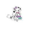 Porta-Crachá Médico Acrílico de Animal de Desenho Animado, Presente Médico, Ganso Branco Grande, Sapo Retrátil para Crachá, Fivela de Puxar Fácil