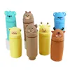 Porta-canetas de Silicone Desenho Animado Estojo Porta-lápis Estilo Fofo Armazenamento Porta-canetas de Alto Valor Estudante Criativo Bolsa de Papelaria Bolsa para Lápis