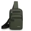 Bolso Cruzado Simple de Color Sólido para Hombre, Bolso de Pecho de Moda para Deportes al Aire Libre, Bolso de Mano de Gran Capacidad para Viajes, Bolso de Hombro de Tendencia