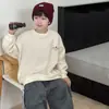 Sudadera con Capucha de Forro Polar para Niños Tong Ku 2026, Estilo Nuevo de Invierno, para Niños Pequeños y Medianos, Estilo Coreano, Todo en Uno, Cálida, con Estampado